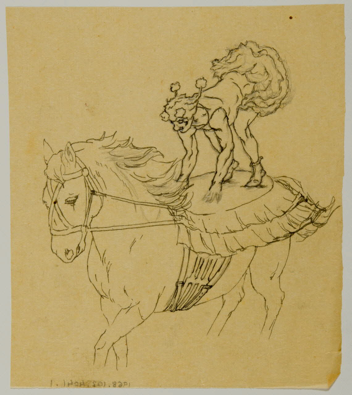 partie d'un ensemble de dessins Numéro de voltige 1968.102.4041.1 Photo Mucem