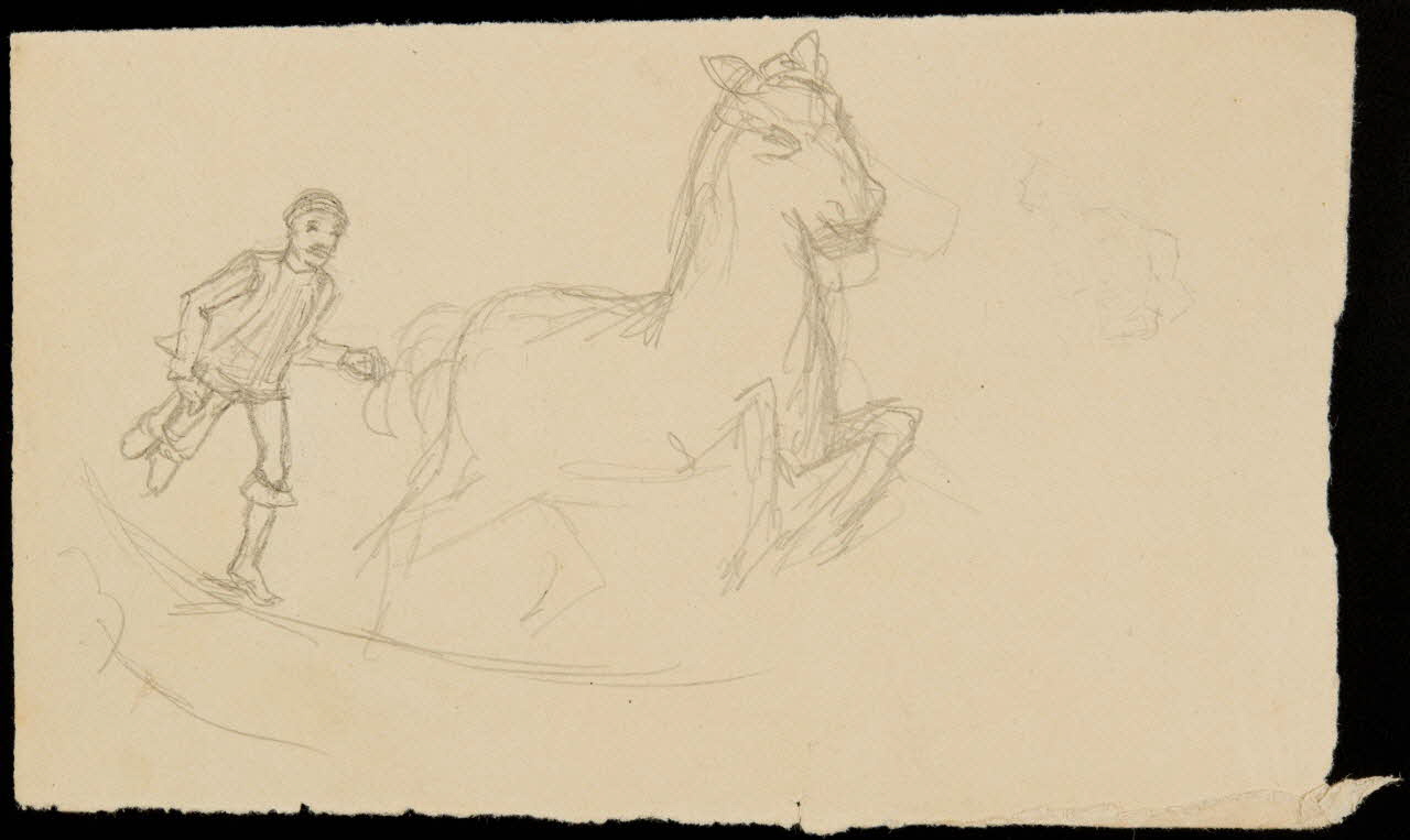 partie d'un ensemble de dessins Numéro équestre 1968.102.4043 Photo Mucem