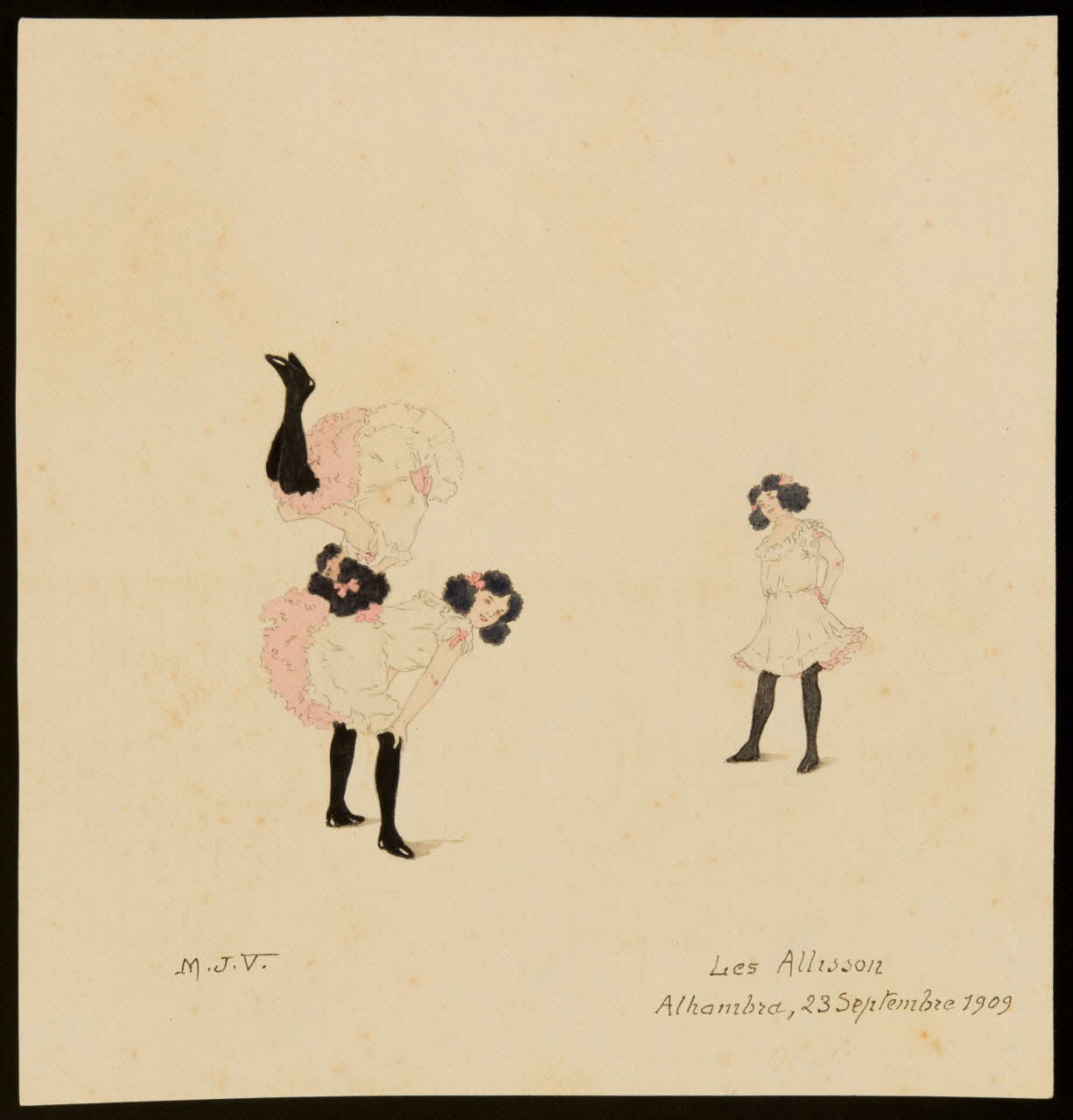 partie d'un ensemble de dessins Les Allisson 1968.102.405 Photo Mucem