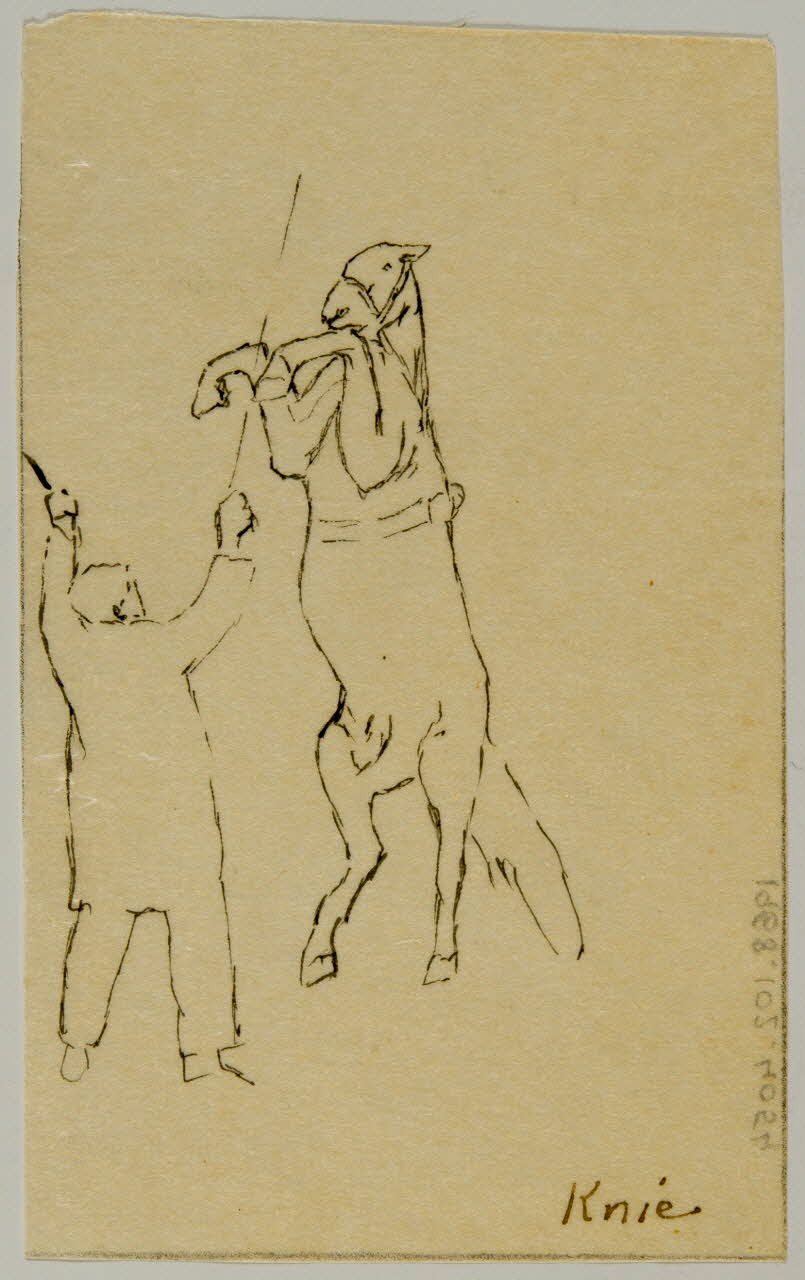 partie d'un ensemble de dessins Knie 1968.102.4054 Photo Mucem