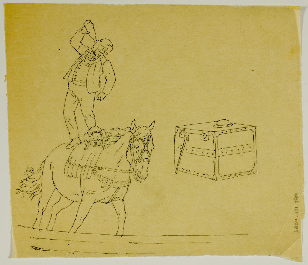 partie d'un ensemble de dessins Voltigeur 1968.102.4062 Photo Mucem