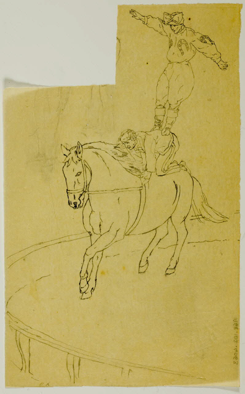 partie d'un ensemble de dessins Voltige 1968.102.4063 Photo Mucem