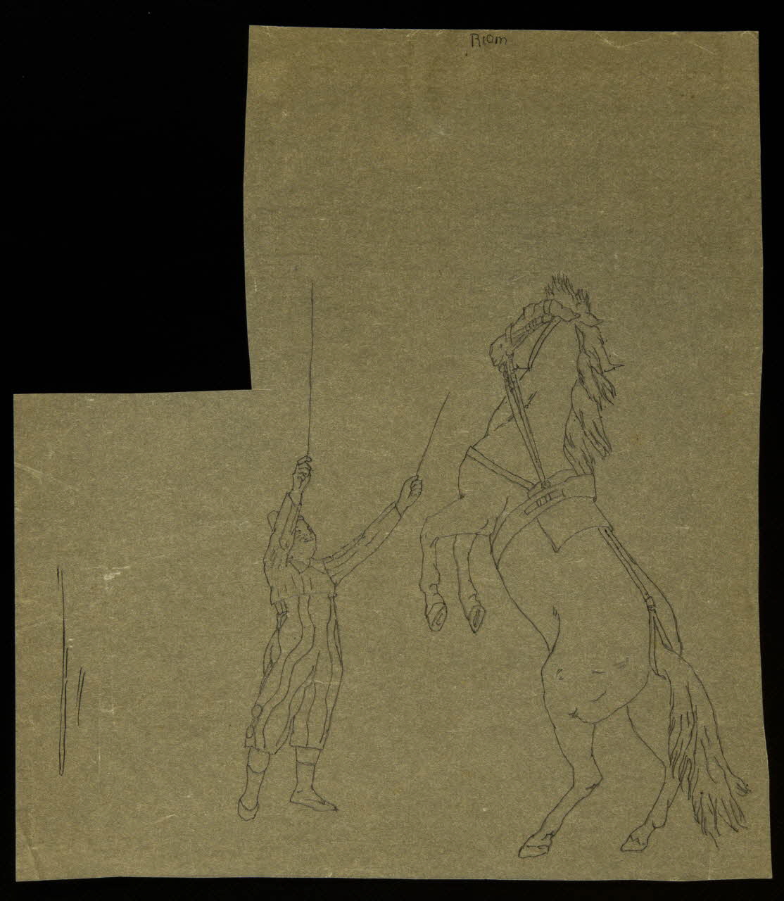 partie d'un ensemble de dessins Riom 1968.102.4065 Photo Mucem