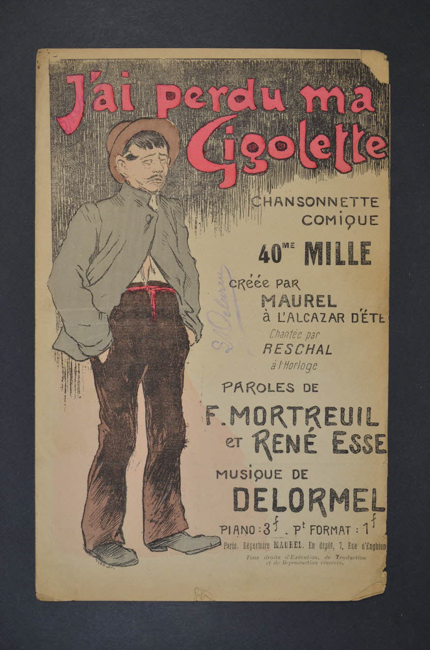 chanson petit format 1966.158.16 Photo Mucem