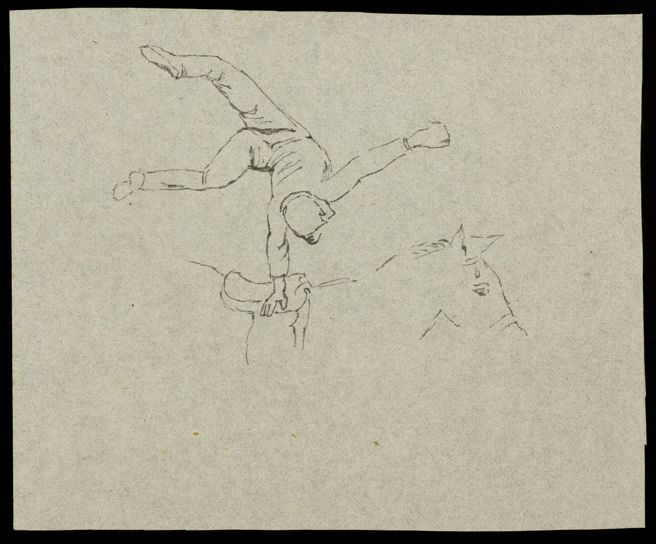 partie d'un ensemble de dessins Voltige 1968.102.4070 Photo Mucem