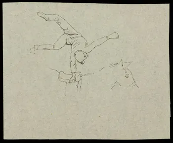 partie d'un ensemble de dessins Voltige 1968.102.4070  Photo Mucem