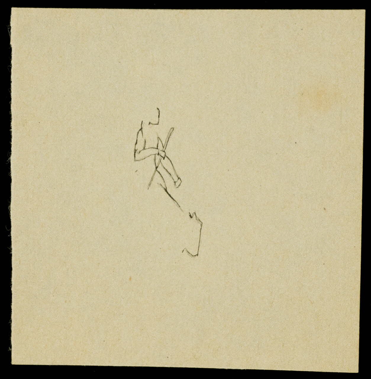 partie d'un ensemble de dessins Cavalier à cheval 1968.102.4072 Photo Mucem