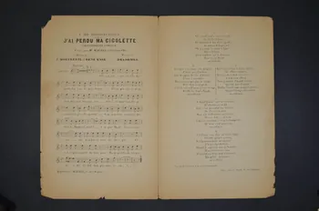 chanson petit format 1966.158.16 Photo Mucem