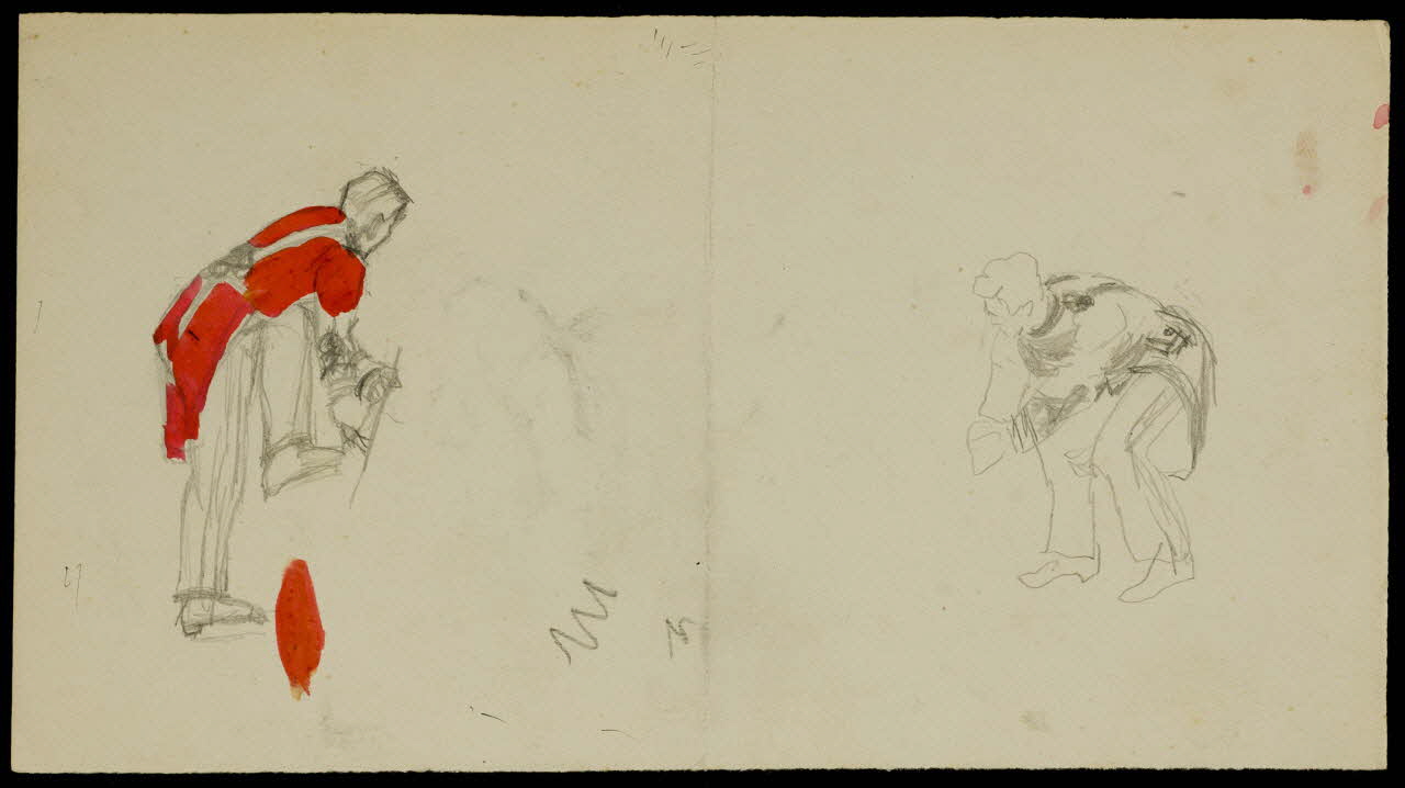 partie d'un ensemble de dessins Homme en costume 1968.102.4092 Photo Mucem