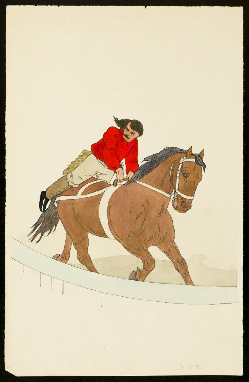 partie d'un ensemble de dessins Voltige 1968.102.4097 Photo Mucem