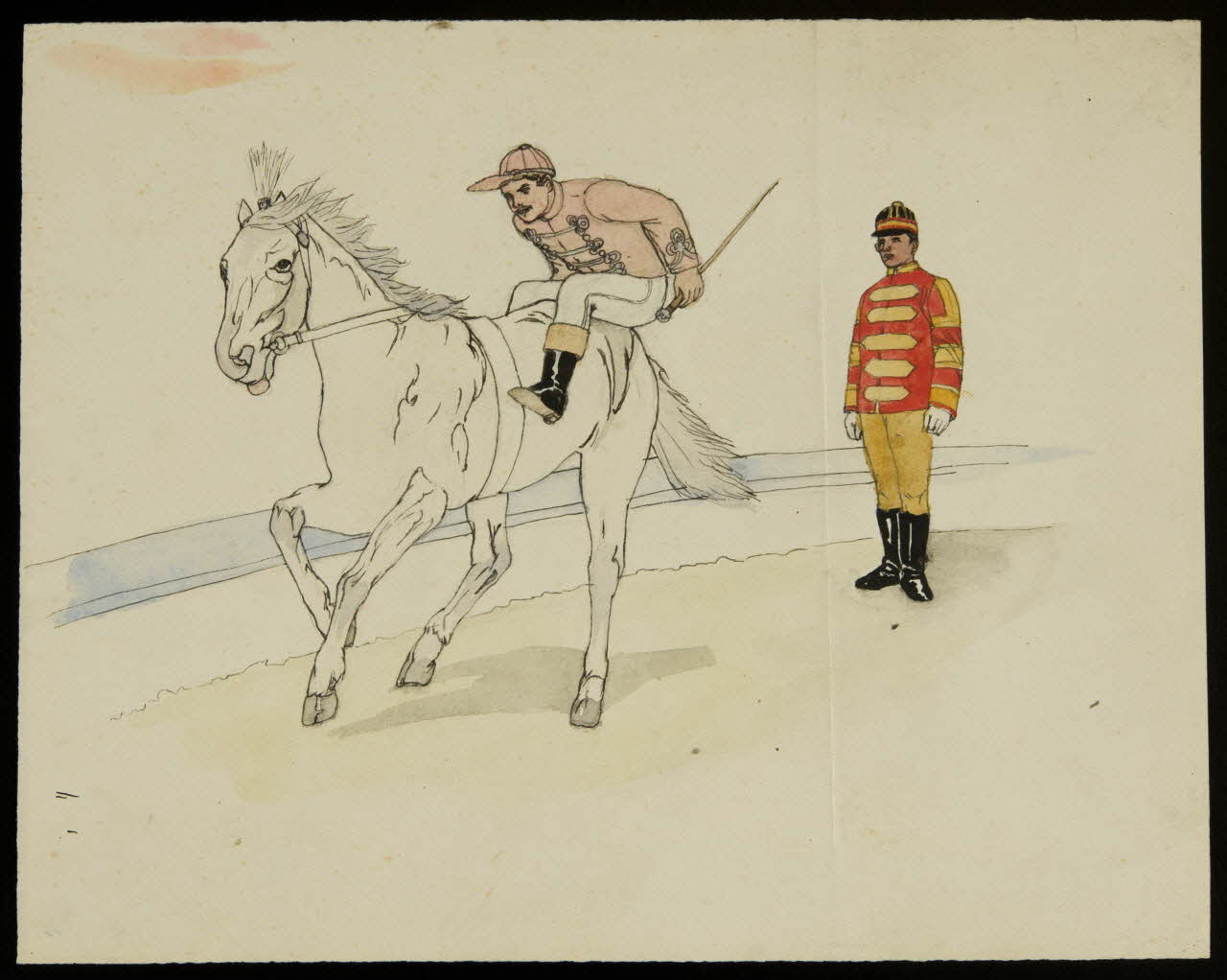 partie d'un ensemble de dessins Numéro de voltige 1968.102.4099 Photo Mucem