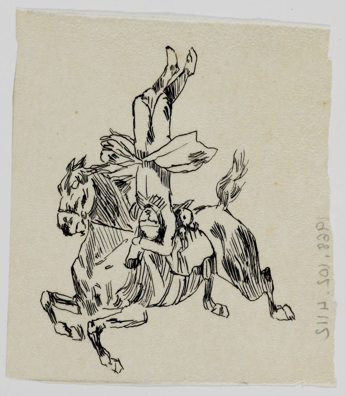partie d'un ensemble de dessins Acrobate à cheval 1968.102.4112 Photo Mucem
