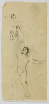 partie d'un ensemble de dessins Artiste de cirque 1968.102.4113.2 Photo Mucem