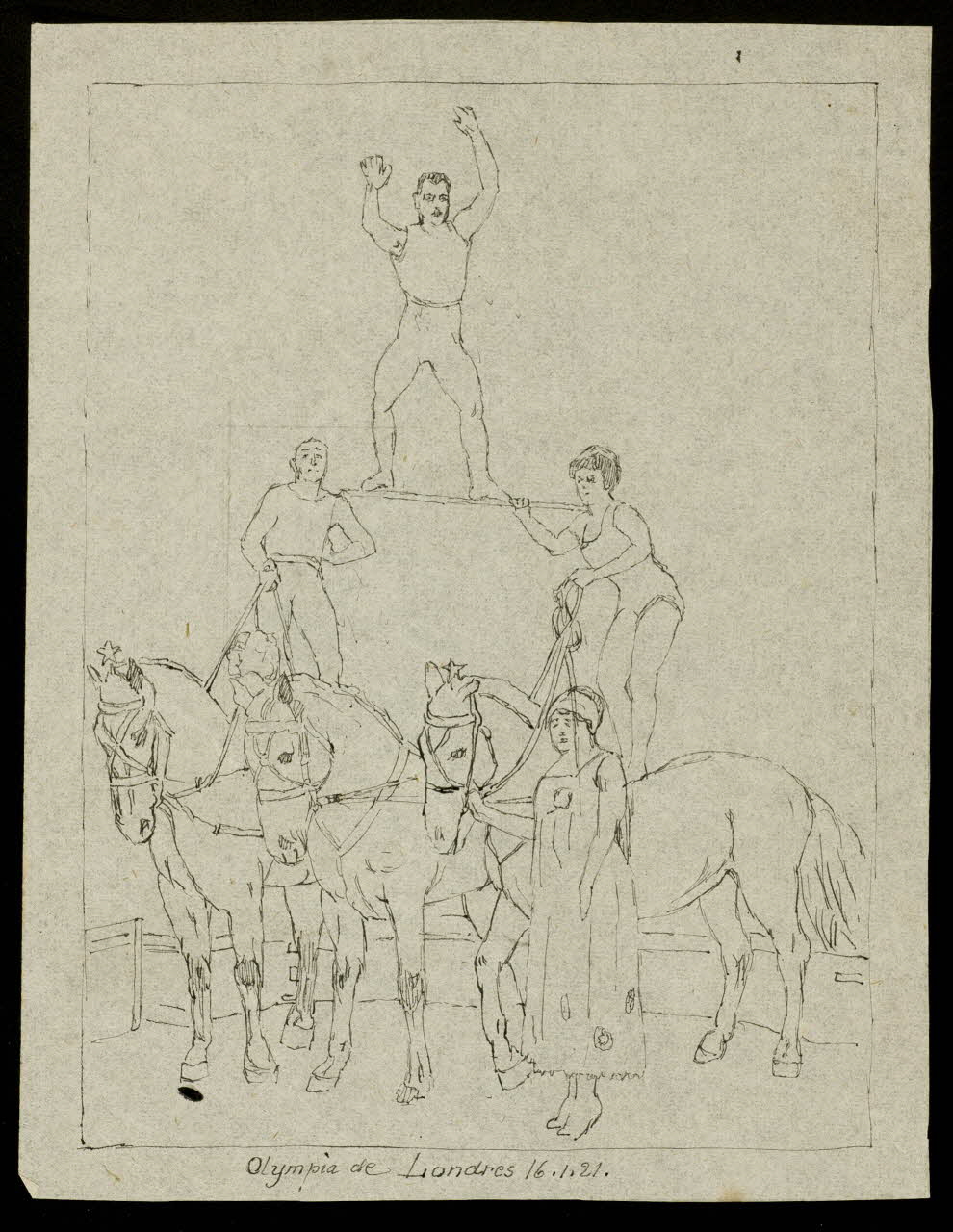 partie d'un ensemble de dessins Olympia de Londres 1968.102.4127 Photo Mucem