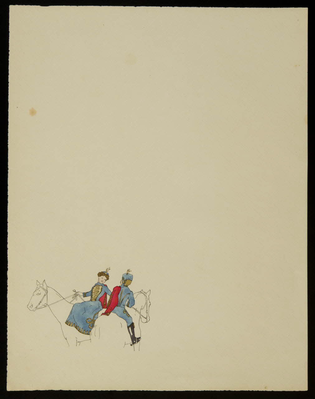 partie d'un ensemble de dessins Numéro équestre 1968.102.4130 Photo Mucem