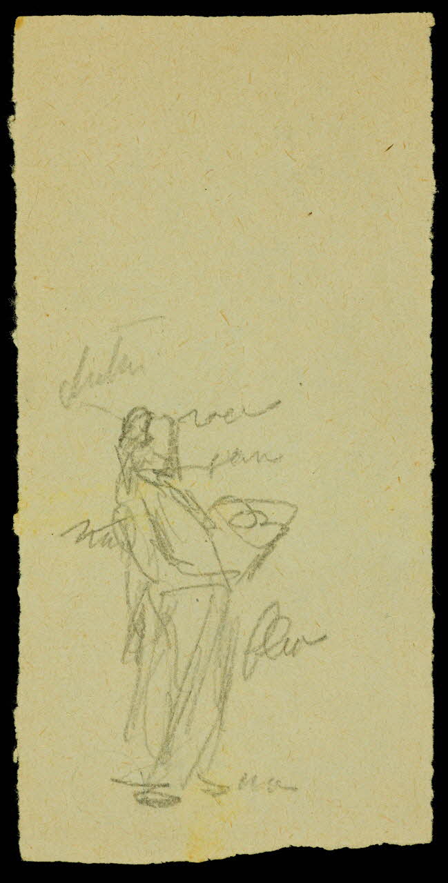 partie d'un ensemble de dessins Personnage 1968.102.415.3 Photo Mucem