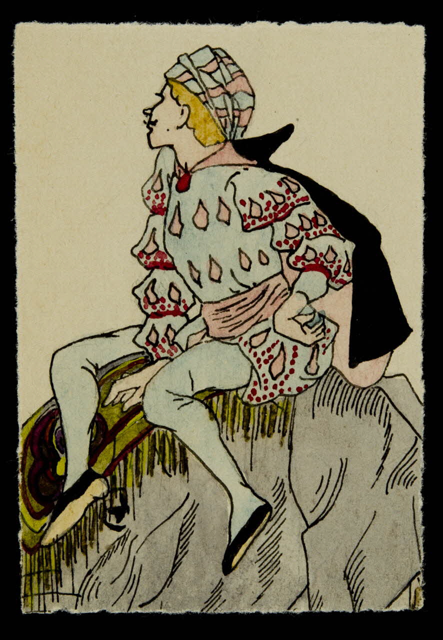 partie d'un ensemble de dessins Portrait d'homme portant un costume 1968.102.4170 Photo Mucem