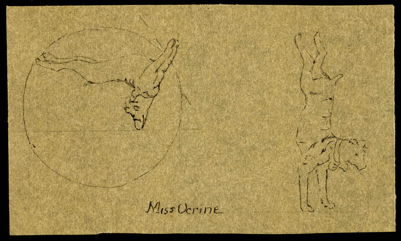 partie d'un ensemble de dessins Miss Ocrine 1968.102.4187 Photo Mucem