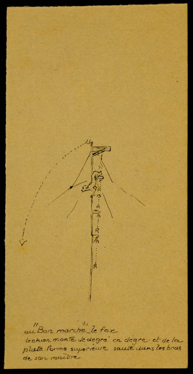 partie d'un ensemble de dessins Au "Bon marché" le fox 1968.102.4192 Photo Mucem