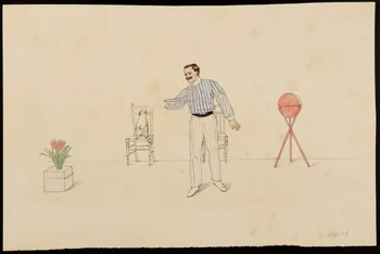 partie d'un ensemble de dessins Numéro de cirque avec un chien 1968.102.4199  Photo Mucem