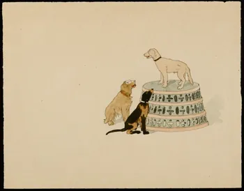 partie d'un ensemble de dessins Numéro de cirque avec des chiens 1968.102.4209  Photo Mucem