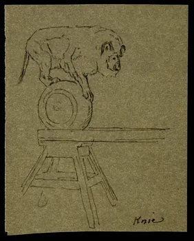 partie d'un ensemble de dessins Publication du Jubilé de Knie 1929 1968.102.4233 Photo Mucem
