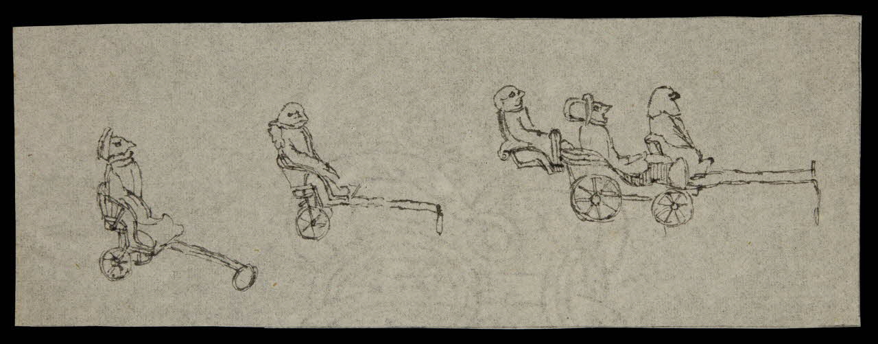 partie d'un ensemble de dessins Oiseaux 1968.102.4241 Photo Mucem