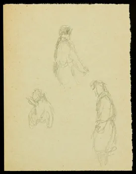 partie d'un ensemble de dessins Esquisse 1968.102.425.6 Photo Mucem