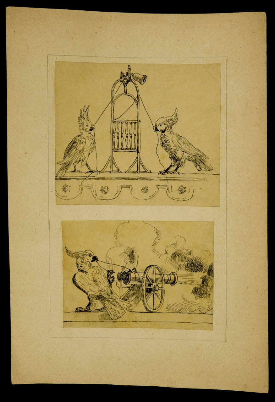 partie d'un ensemble de dessins Les Kakaotès de Mr Abdy  14 mai 1887 1968.102.4259 Photo Mucem