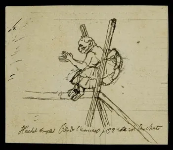 partie d'un ensemble de dessins Singe acrobate 1968.102.4261.1 Photo Mucem