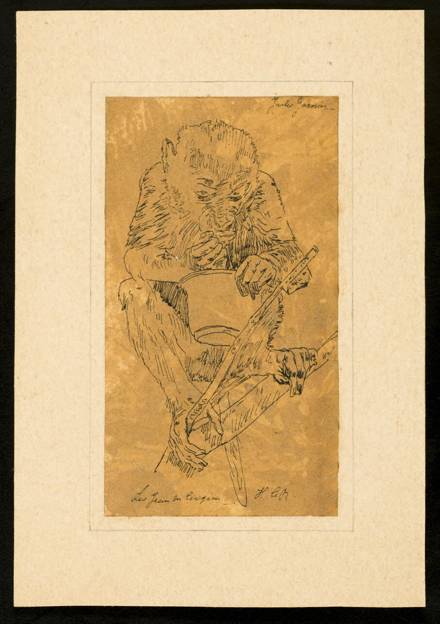 partie d'un ensemble de dessins Les Jeux du Cirque 1968.102.4273 Photo Mucem