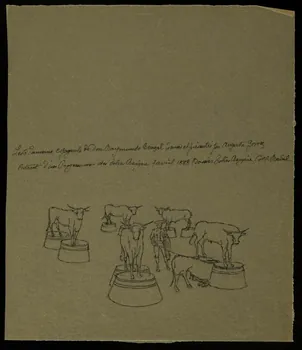 partie d'un ensemble de dessins Les Taureaux espagnols de Don Raymondo Benzal 1968.102.4276 Photo Mucem