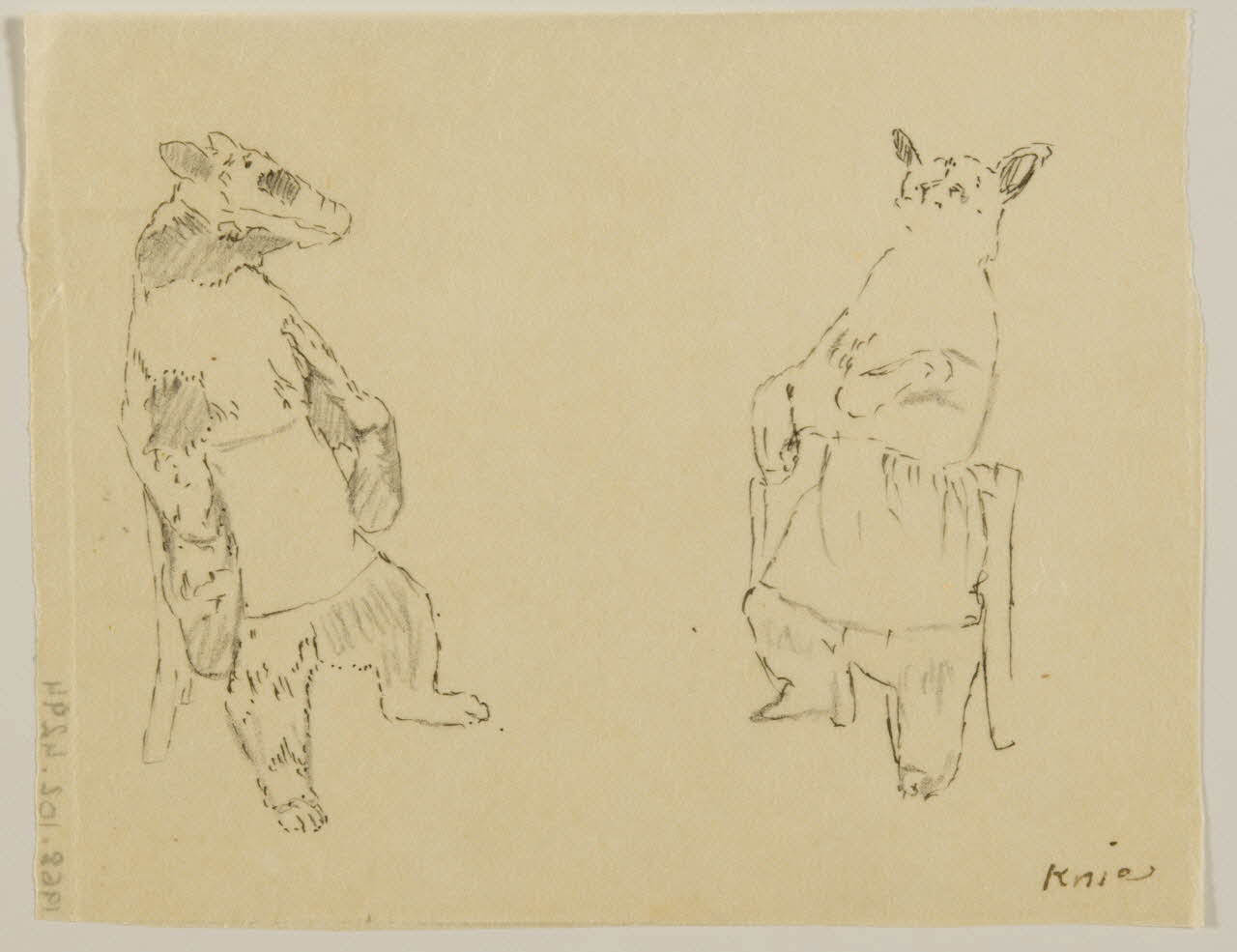 partie d'un ensemble de dessins Knie 1968.102.4294 Photo Mucem