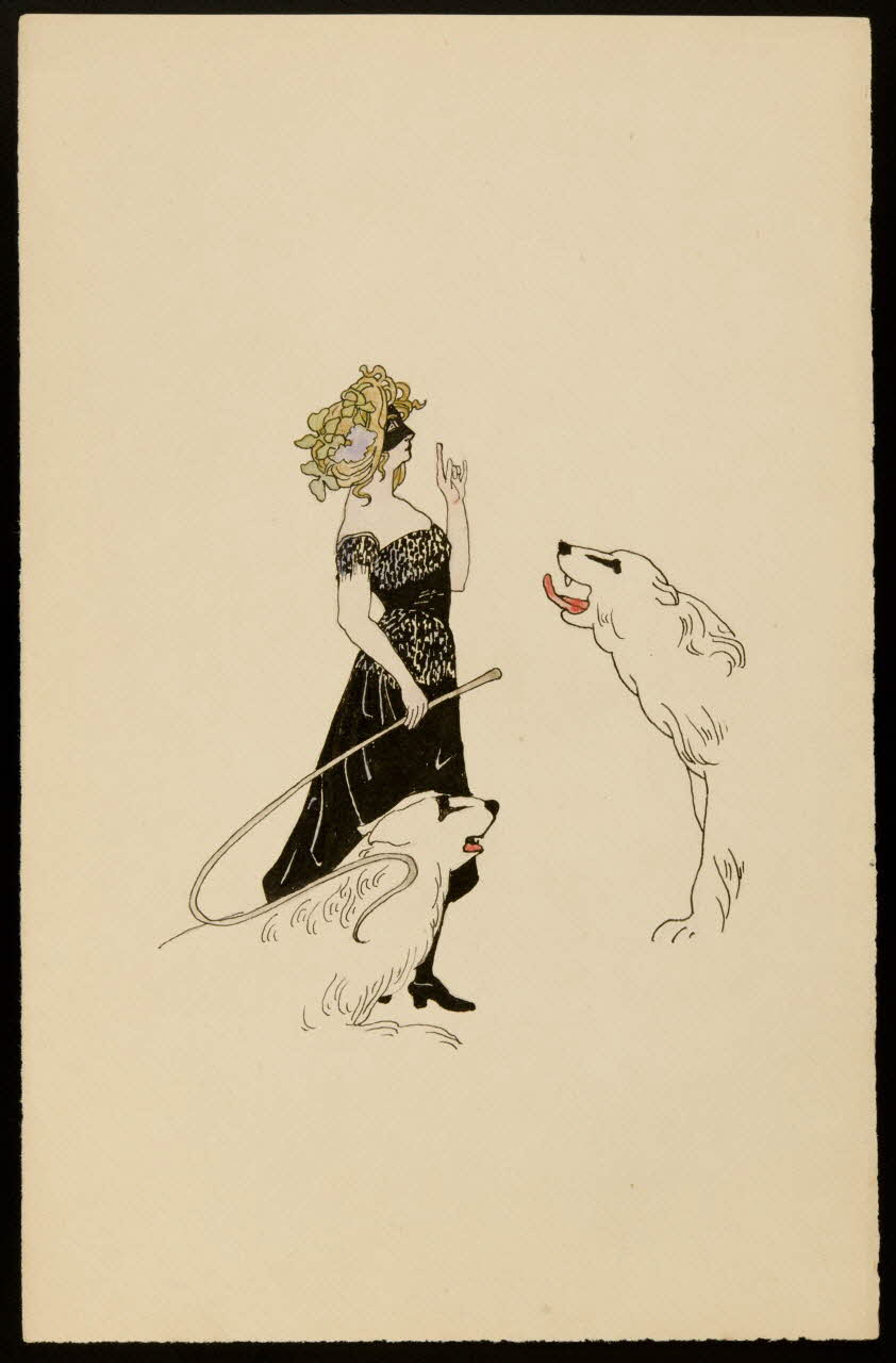 partie d'un ensemble de dessins Ours et dompteuse 1968.102.4296 Photo Mucem