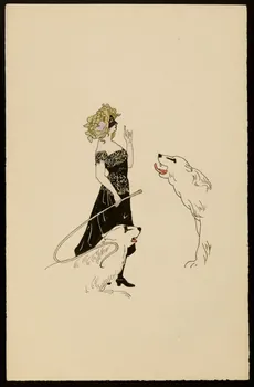 partie d'un ensemble de dessins Ours et dompteuse 1968.102.4296  Photo Mucem