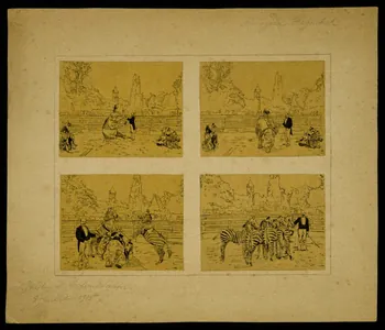 partie d'un ensemble de dessins Ménagerie Hagenbeck  Jardin d'Acclimatation  8 Juillet 1905 1968.102.4315 Photo Mucem