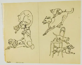 partie d'un ensemble de dessins Leonidas 1968.102.4319  Photo Mucem