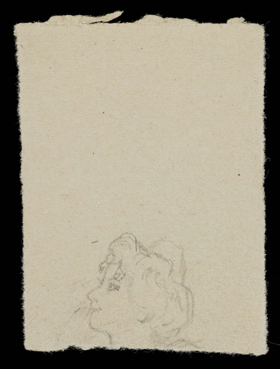 partie d'un ensemble de dessins Tête de femme 1968.102.4336 Photo Mucem
