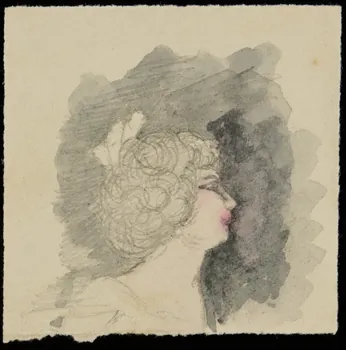 partie d'un ensemble de dessins Tête de femme de profil 1968.102.4352  Photo Mucem