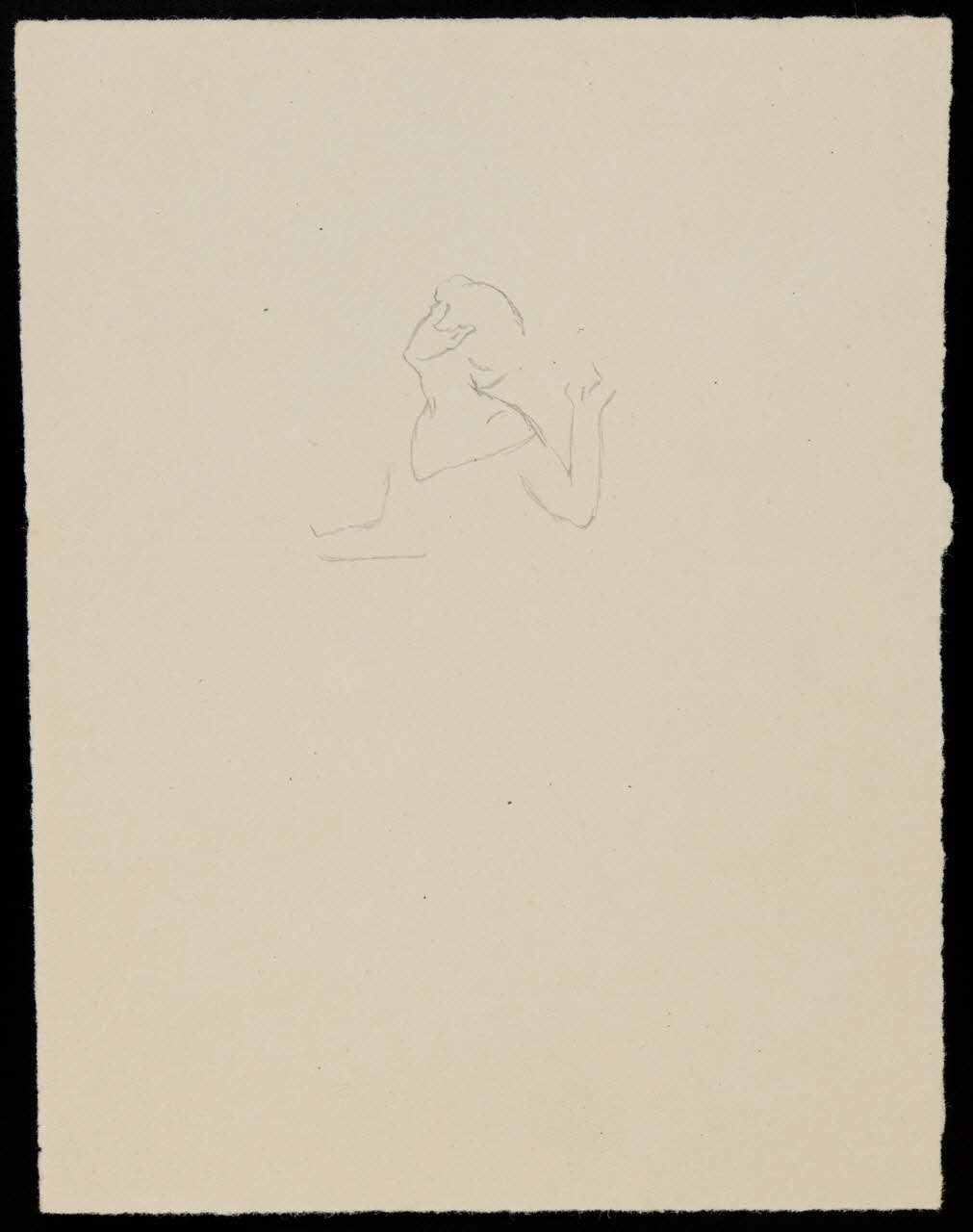 partie d'un ensemble de dessins Esquisse de buste de femme 1968.102.4363 Photo Mucem