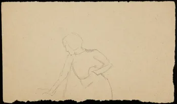 partie d'un ensemble de dessins Silhouette de femme 1968.102.4366 Photo Mucem