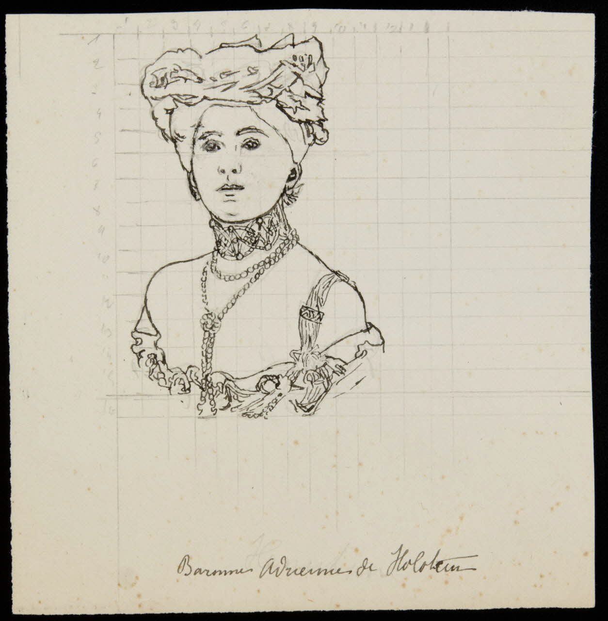 partie d'un ensemble de dessins Baronne Adrienne de Holstein 1968.102.4380 Photo Mucem