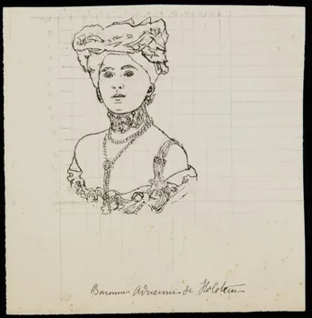 partie d'un ensemble de dessins Baronne Adrienne de Holstein 1968.102.4380 Photo Mucem