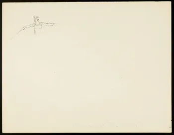 partie d'un ensemble de dessins Femme bras tendus 1968.102.4390 Photo Mucem