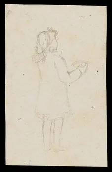 partie d'un ensemble de dessins Jeune fille 1968.102.4402 Photo Mucem