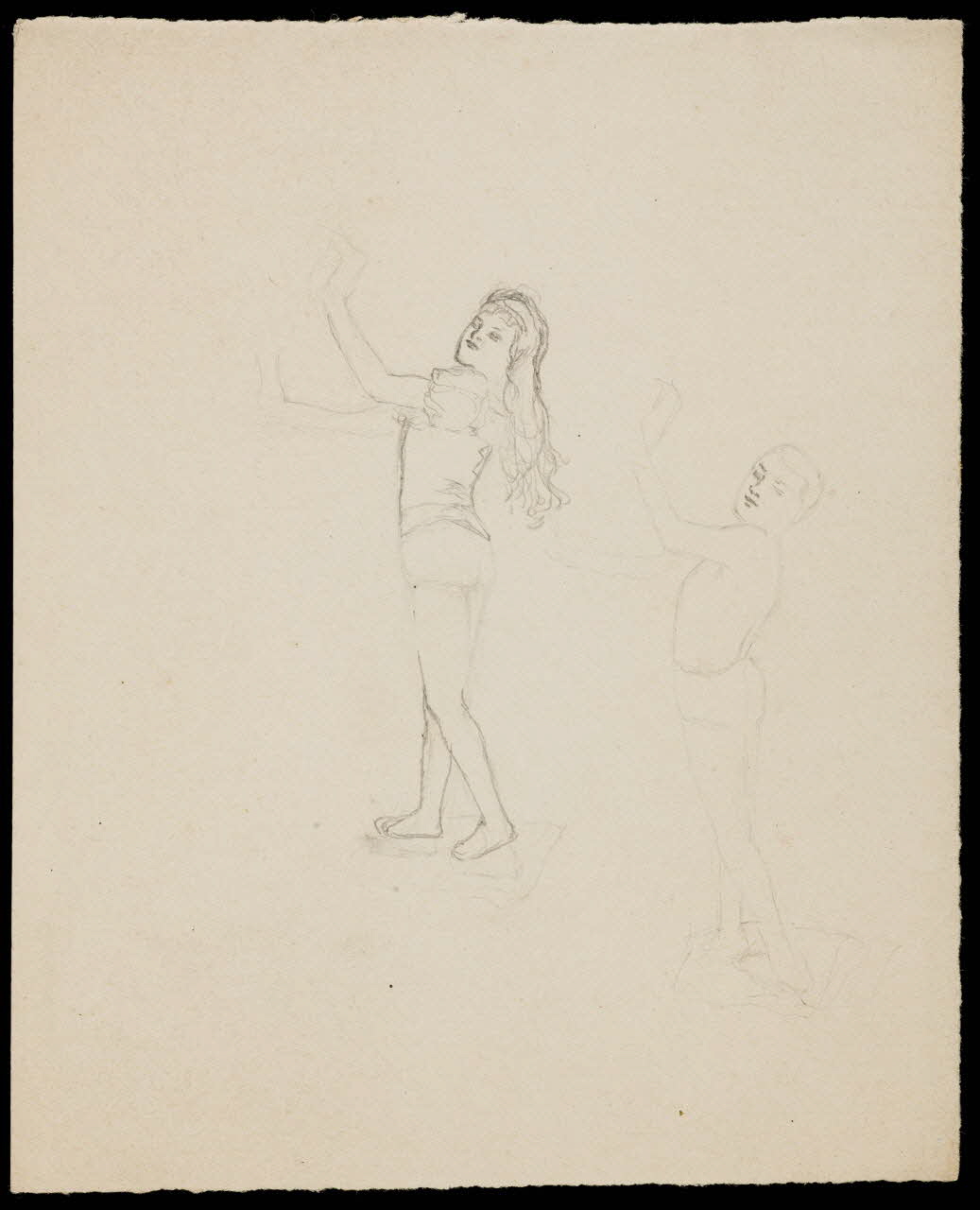 partie d'un ensemble de dessins Homme et femme dansant 1968.102.4409 Photo Mucem