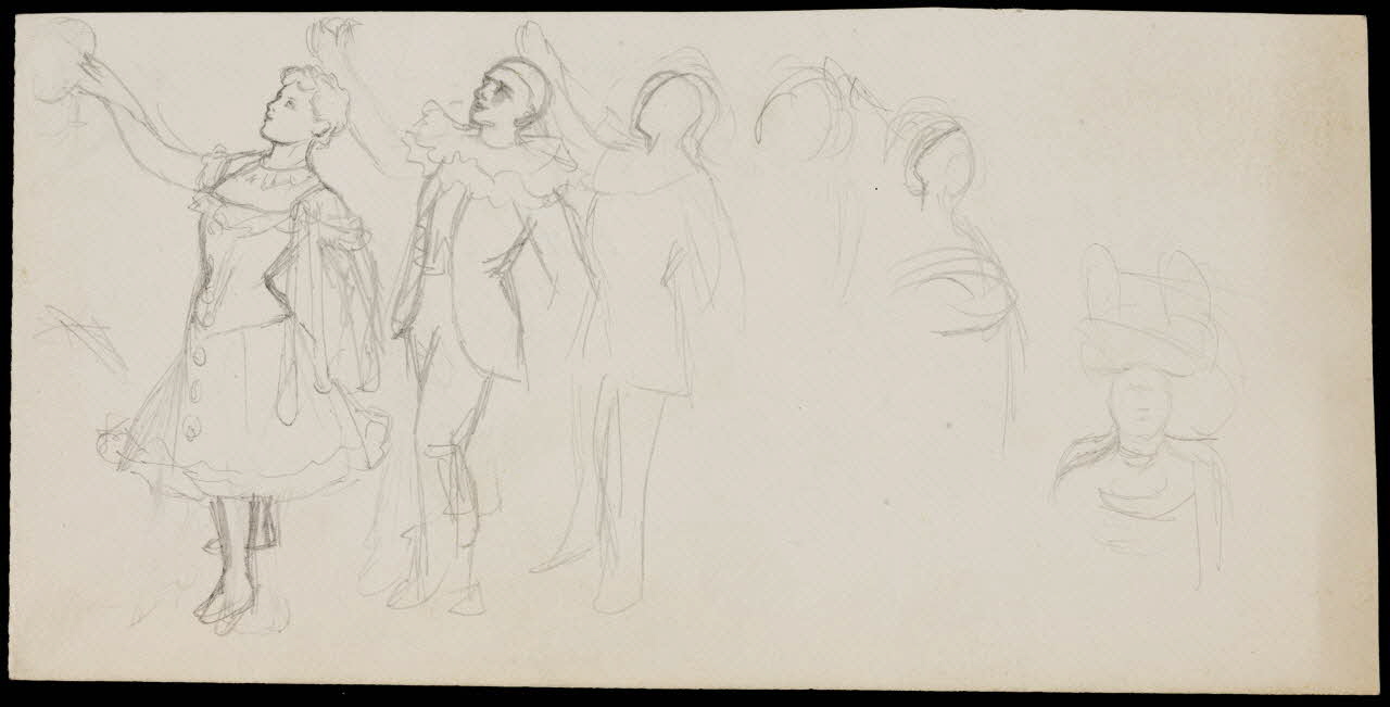 partie d'un ensemble de dessins Personnages de cirque 1968.102.4410 Photo Mucem