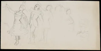partie d'un ensemble de dessins Personnages de cirque 1968.102.4410  Photo Mucem