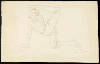 partie d'un ensemble de dessins Etude d'après Juliette 1968.102.4414 Photo Mucem