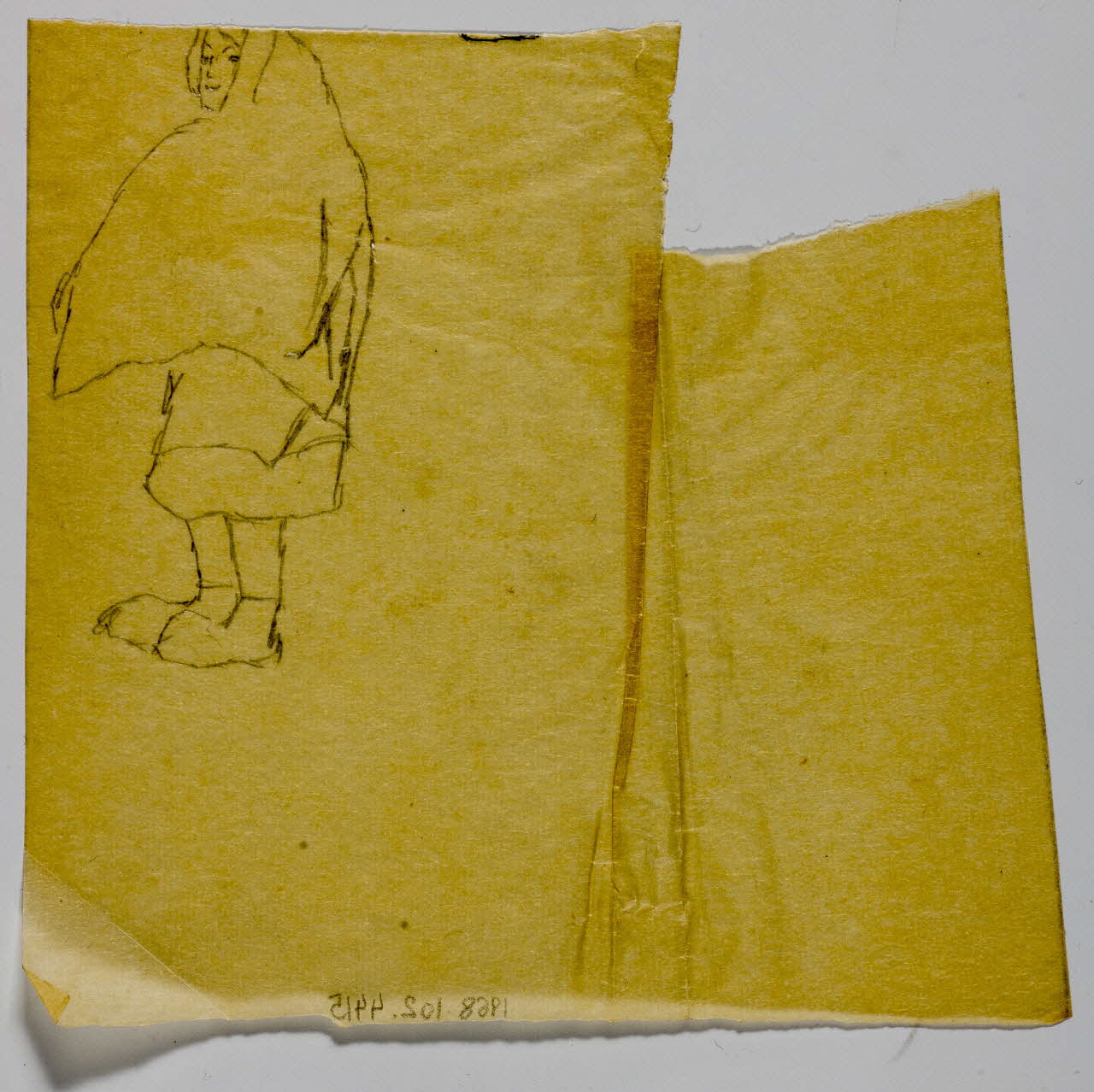 partie d'un ensemble de dessins Femme en manteau 1968.102.4415 Photo Mucem